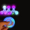 LED Glowing Fidget Spinner Triangle Single Finger Decompression Gyro