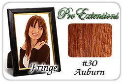 #30 Auburn Pro Fringe Clip In Bangs