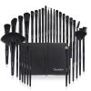 32 Pieces Professional Makeup Makeup Brush Kit (Black) with Makeup Bag