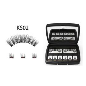 Magnet Eyelash Suit Is Natural And Thick (Option: KS02 and tweezers)