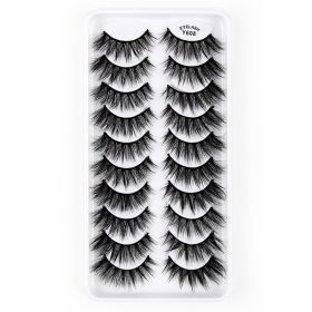 3D Imitation Mink Hair Natural Length False Eyelashes Three-dimensional (Option: Y608)