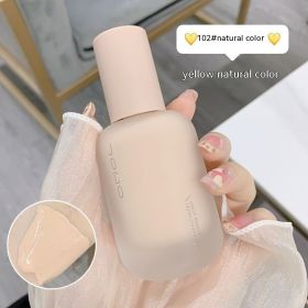 Light Yarn Skin Beauty Liquid Foundation Lightweight Moisturizing Long-lasting Concealer Waterproof And Sweat-proof (Option: Natural Color)