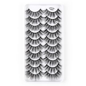 3D Imitation Mink Hair Natural Length False Eyelashes Three-dimensional (Option: Y602)