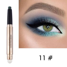 Double Headed Monochrome Eye Shadow Pen Pearlescent Sleeping Silkworm (Option: 11 Style)