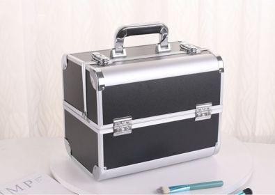 Special Makeup Set For Professional Children's Stage Performances (Option: Black-Aluminum box)