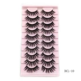 Thick Curl Cross Three - Dimensional Ten Pairs Of False Eyelashes (Option: DCL02)