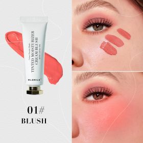 Blusher Natural Moisturizing Dual-purpose Color Rendering (Option: 01 Style)