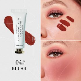 Blusher Natural Moisturizing Dual-purpose Color Rendering (Option: 04 Style)