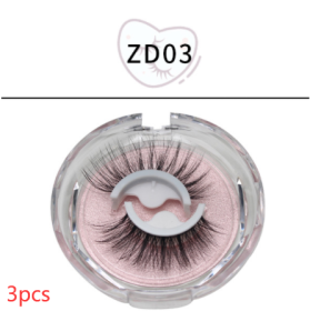 False Eyelashes Self-adhesive Strip (Option: Self adhesive ZD03-3PCS)