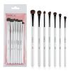 Eye Makeup Brushes 7pcs Essential Eyeshadow Brushes Kit with Soft Synthetic Hairs & Wood Handle for Eyeshadow, Blending, Eyebrow, Eyeliner