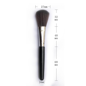 Portable Soft Bristle Blush Brush Loose Powder Brush Beginners Makeup Beauty Tools (Color: gray)