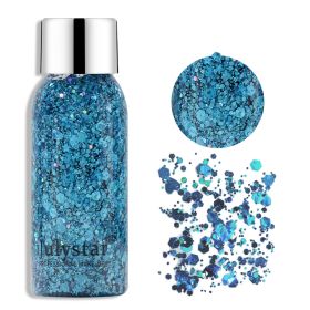 Liquid Glitter Eyeshadow Quick Drying Long Lasting Sparkling Metallic High Pigmented Glitter Eye Shadow (Color: 8)