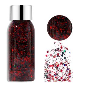 Liquid Glitter Eyeshadow Quick Drying Long Lasting Sparkling Metallic High Pigmented Glitter Eye Shadow (Color: 5)