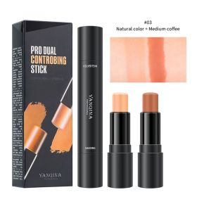 Face Highlighter Contour Sticks Makeup Double Ended Contouring Highlight Stick (Color: 3)