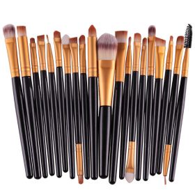 Set of 20 Pcs Eye Makeup Brushes Eyeshadow Brushes Beauty Tools (Color: B)