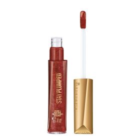 RIMMEL LONDON Stay Plumped Lip Gloss (Color: Bronze Suga)