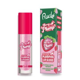 RUDE Berry Plump Plumping Lip Gloss (Color: Pink Sugar)