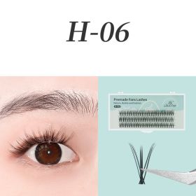 0.07mm Black Natural Bushy Sessile Trichoderma Grafted Ciliary (Option: 6 Style-12mm)