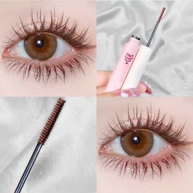 Natural Base Waterproof Thick Not Smudge Mascara (Color: brown)