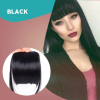 3D Clip-In Bangs Hair Extensions Real Beauty Clip in Bangs 100% French Human Hair Bangs Extensions on Fringe Bangs Natural Color