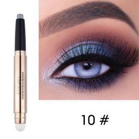 Double Headed Monochrome Eye Shadow Pen Pearlescent Sleeping Silkworm (Option: 10 Style)